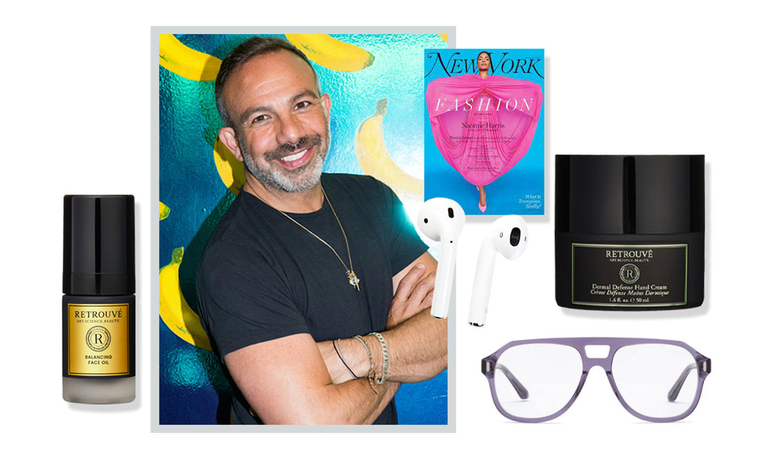 collage of Michael Angelos favorite things